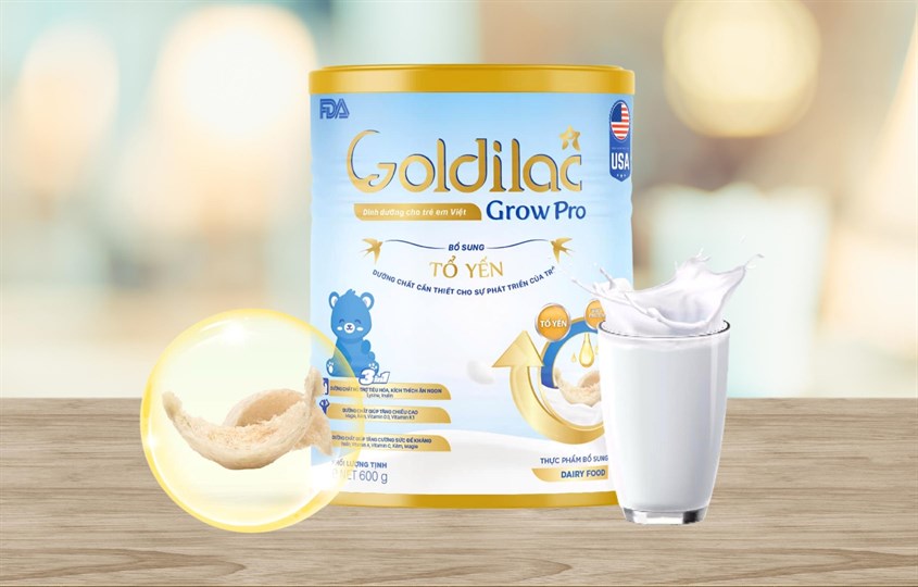 Sữa Non Tổ Yến Goldilac Grow - tác dụng - làm thế nào để sử dụng - tờ rơi - người sản xuất